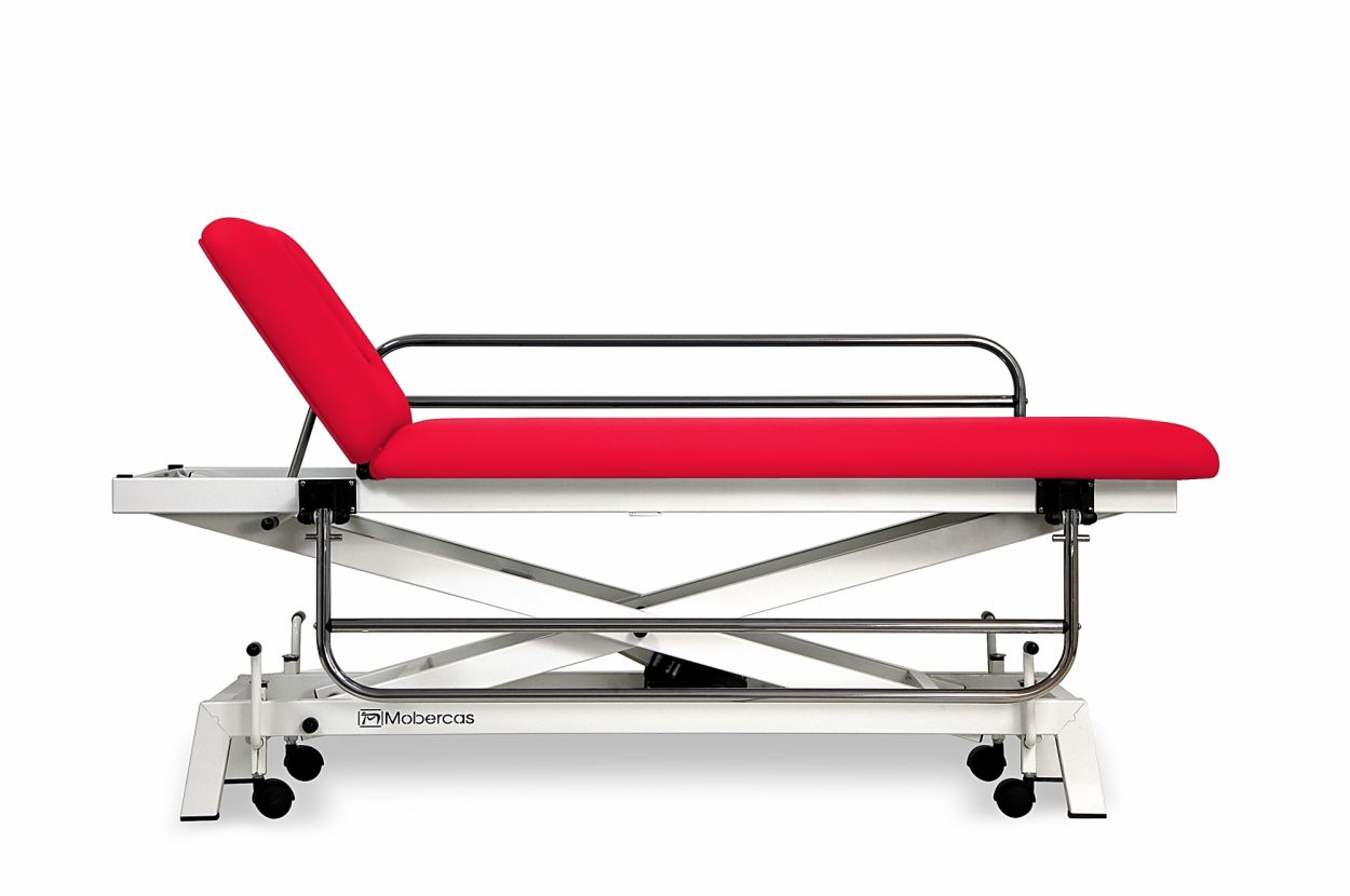 CE-0120-RBAR-PED Table électrique pour pédiatrie en 2 plans avec châssis à ciseaux, barrières de securité et roulettes. 4