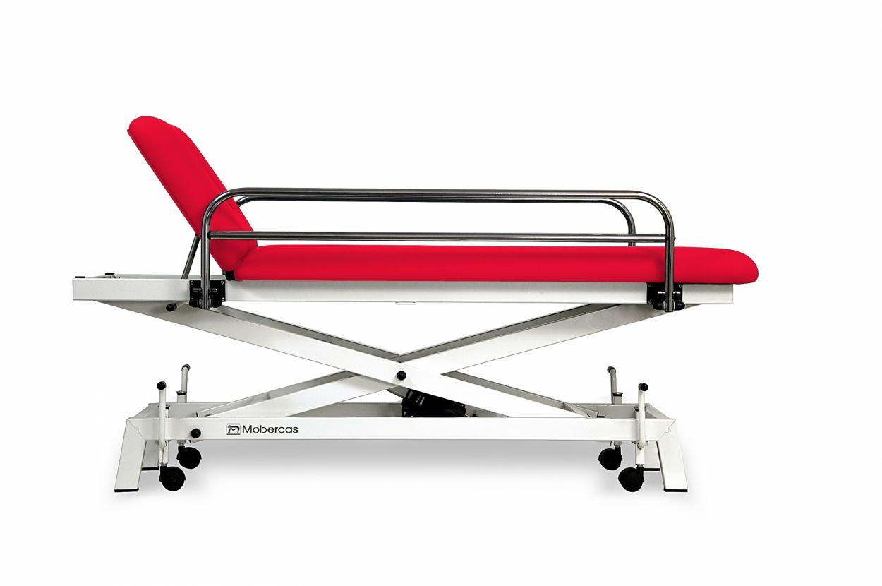 CE-0120-RBAR-PED Table électrique pour pédiatrie en 2 plans avec châssis à ciseaux, barrières de securité et roulettes. 5