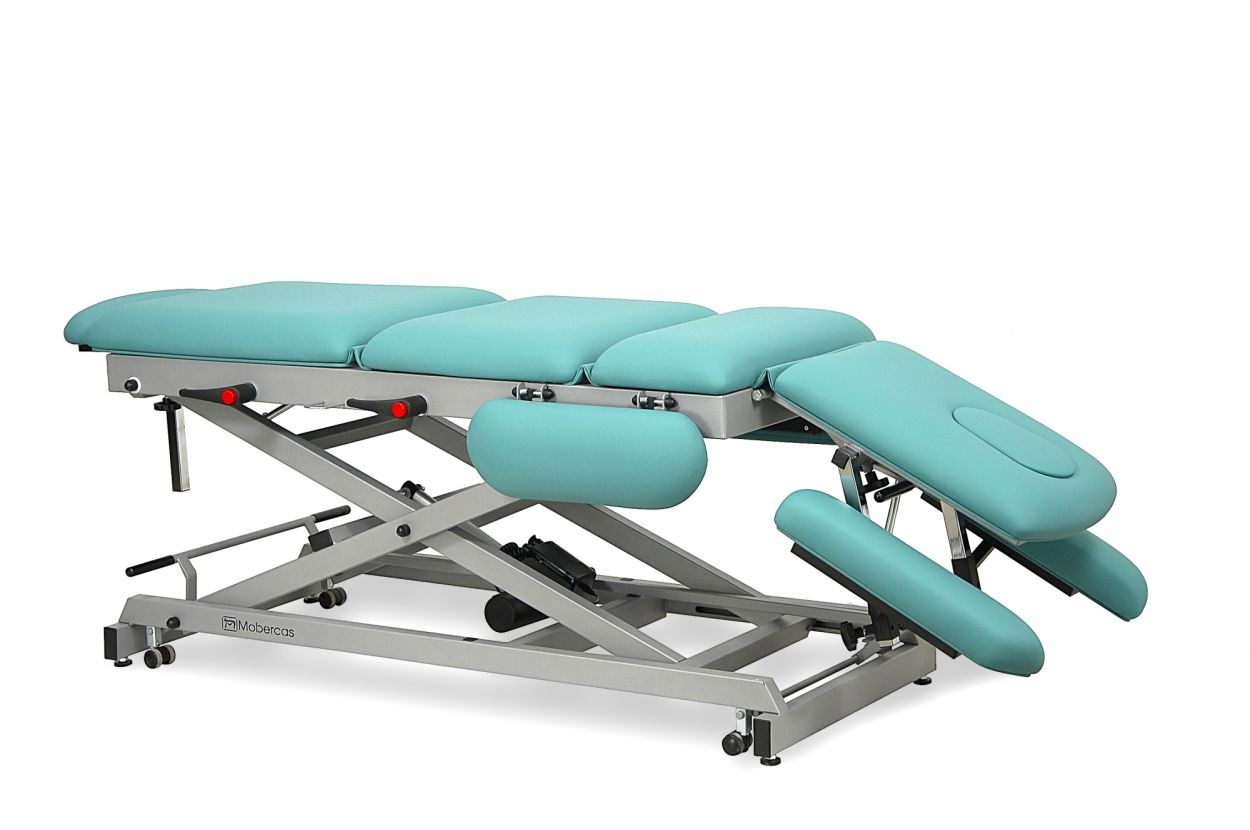 CE-0177-ABRPC Electric multidiscipline economical couch for osteopathy of 9 sections with wheels. 4