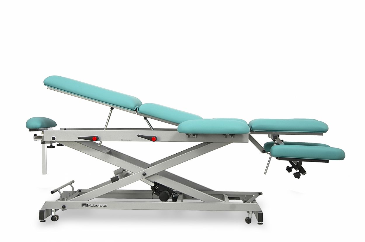 CE-0177-ABRPC Electric multidiscipline economical couch for osteopathy of 9 sections with wheels. 6