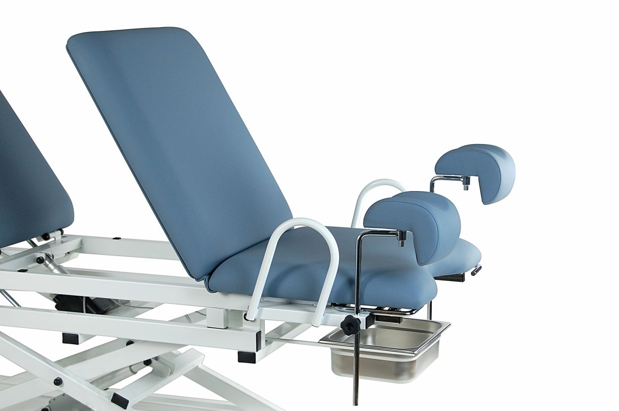 CE-0330-RG Gynaecological couch of 3 sections with motorised height, backrest and Trendelenburg regulation.  3