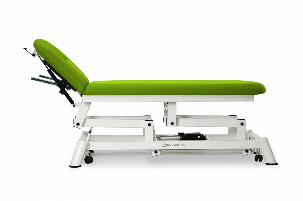 CE-2140-AR Electric couch for osteopathy of 4 sections with folding backrest and wheels. 3