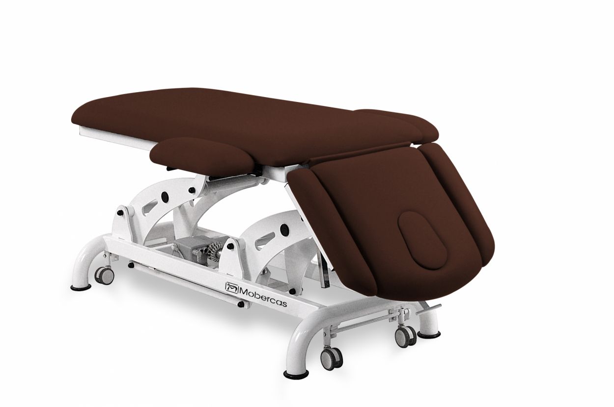 CE-2149-ABR Electric couch for osteopathy of 6 sections with folding backrest and wheels. 1