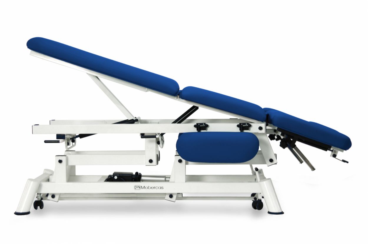 CE-2150-ABRPC Electric couch for osteopathy of 7 sections with folding backrest, central fold and wheels. 3