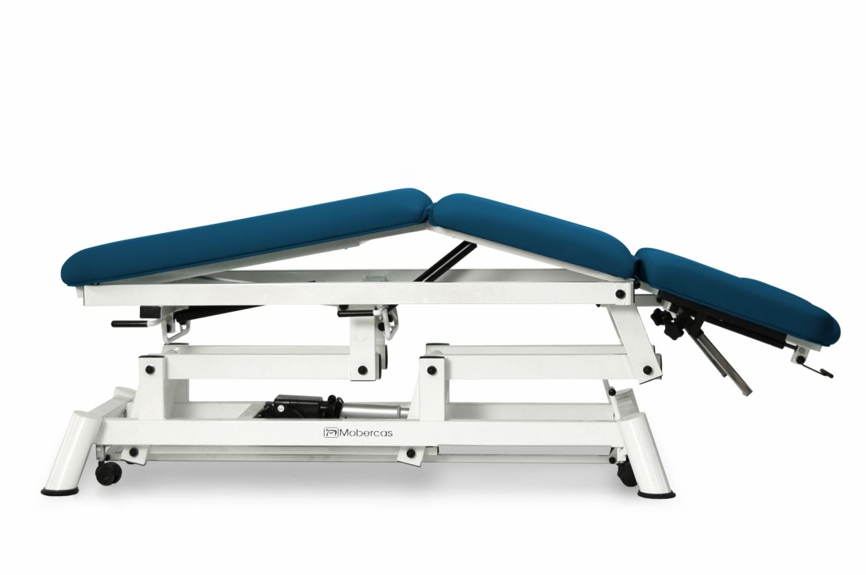 CE-2150-ARPC Electric couch for osteopathy of 5 sections with folding backrest, central fold and wheels. 2