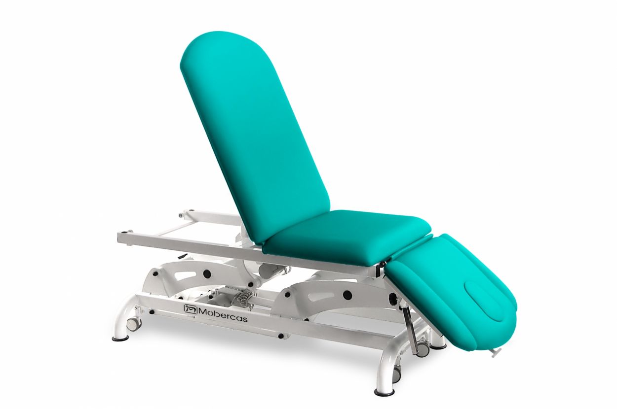 CE-2259-AR Electric couch for osteopathy of 5 sections with 2 motors, folding backrest and wheels. 3