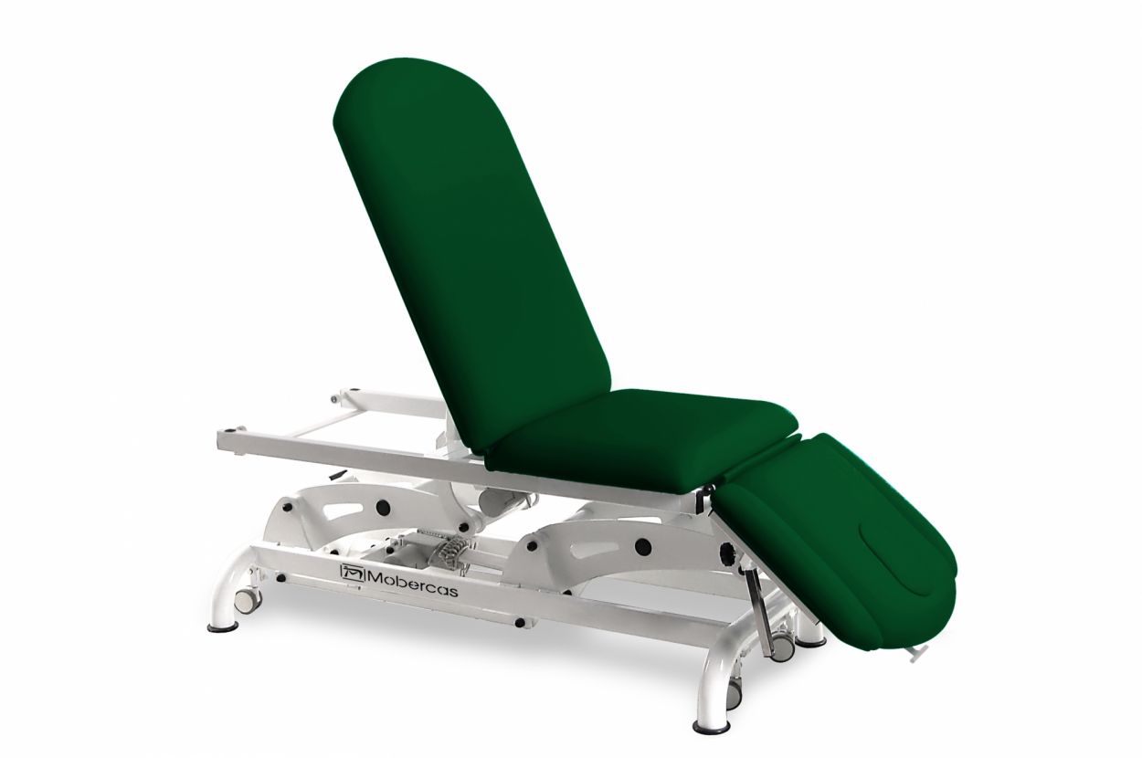 CE-2359-ARPC Electric couch for osteopathy of 5 sections with 3 motors, folding backrest and wheels. 2