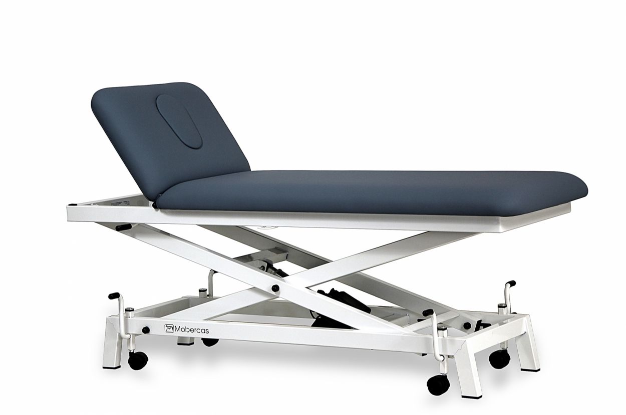 CH-0120-R-PED Table hydraulique pour pédiatrie en 2 plans avec châssis à ciseaux et roulettes. 1