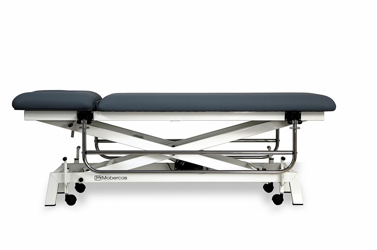 CH-0120-RBAR-PED Table hydraulique pour pédiatrie en 2 plans avec châssis à ciseaux, barrières de securité et roulettes. 2