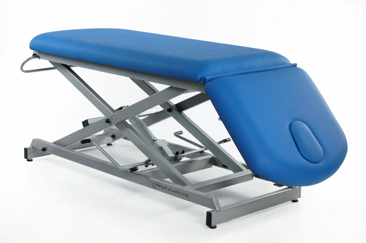CH-0127-A Hydraulic economical couch of 2 sections with scissor structure and folding backrest. 1