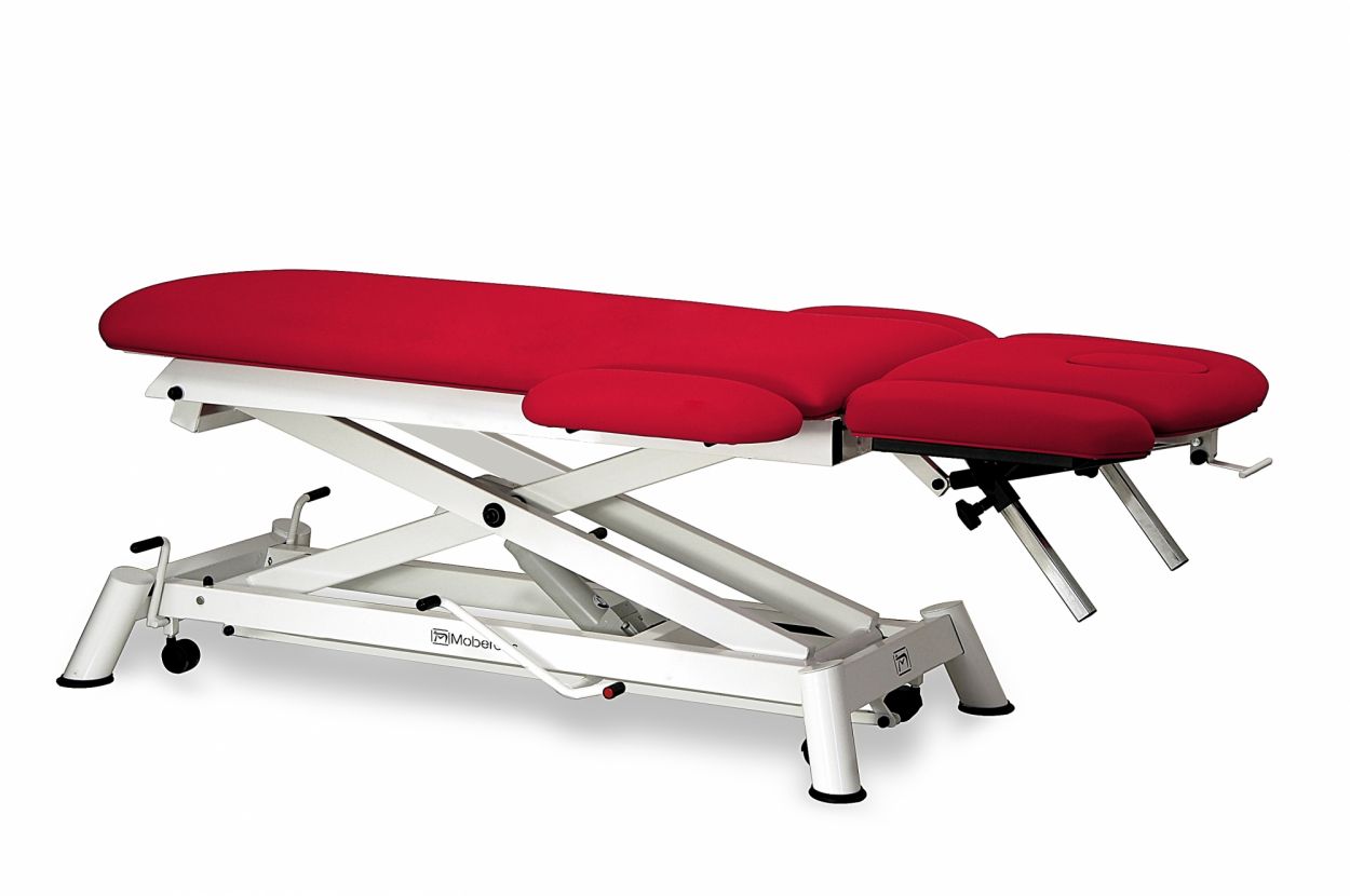 CH-0140-ABR Hydraulic couch for osteopathy of 6 sections with folding backrest, vertical elevation and wheels. 2