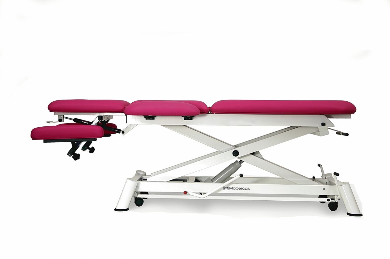 CH-0150-ABR Hydraulic couch for osteopathy of 7 sections with folding backrest, vertical elevation and wheels. 1