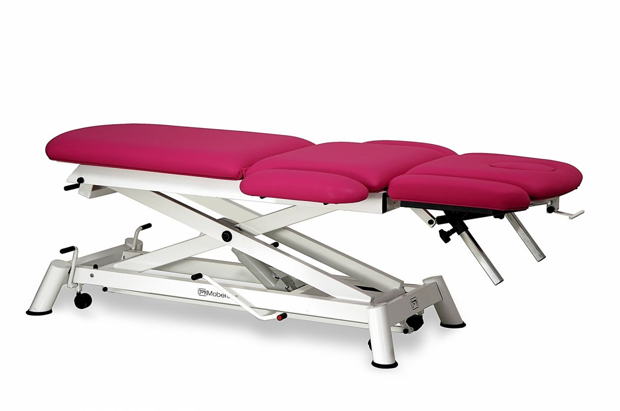 CH-0150-ABR Hydraulic couch for osteopathy of 7 sections with folding backrest, vertical elevation and wheels. 2