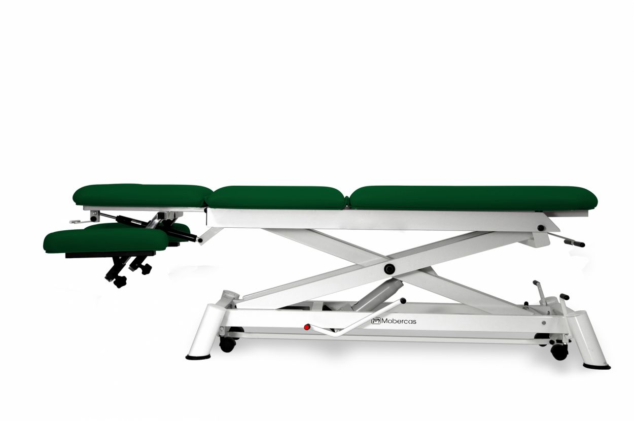 CH-0150-AR Hydraulic couch for osteopathy of 5 sections with folding backrest, vertical elevation and wheels. 1