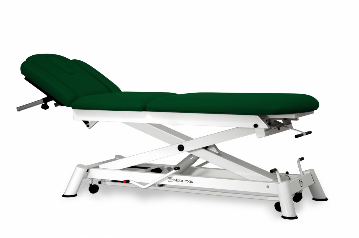 CH-0150-AR Hydraulic couch for osteopathy of 5 sections with folding backrest, vertical elevation and wheels. 3