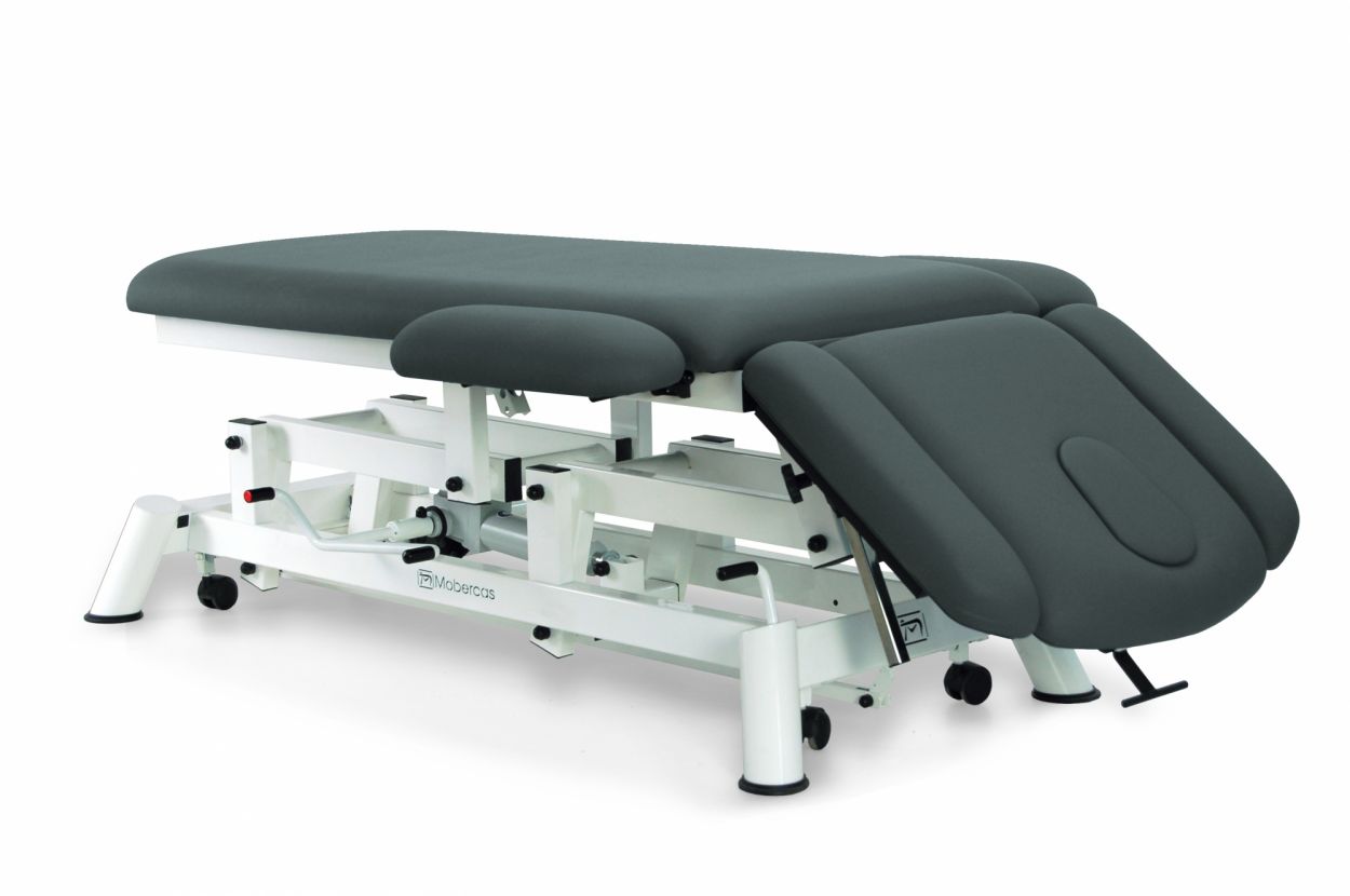 CH-2140-ABR Hydraulic couch for osteopathy of 6 sections with folding backrest and wheels. 1