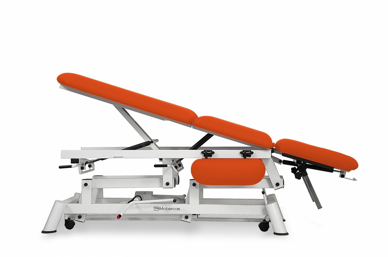 CH-2150-ABRPC Hydraulic couch for osteopathy of 7 sections with folding backrest, central fold and wheels. 3