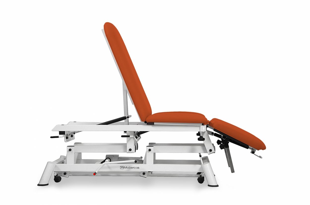 CH-2190-ARPC Hydraulic couch for osteopathy of 9 sections with folding backrest, central fold and wheels. 3