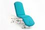 CE-2339-AR Electric couch for osteopathy of 3 sections with 3 motors, folding backrest and wheels. 2