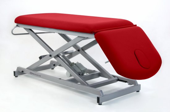 CE-0127-A Electric economical couch of 2 sections with scissor structure and folding backrest.