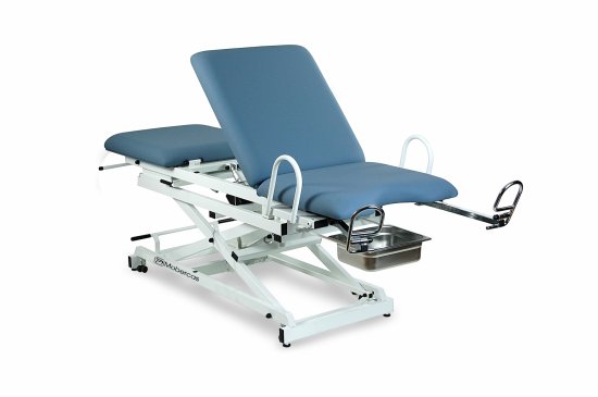 CE-0330-RG Gynaecological couch of 3 sections with motorised height, backrest and Trendelenburg regulation. 