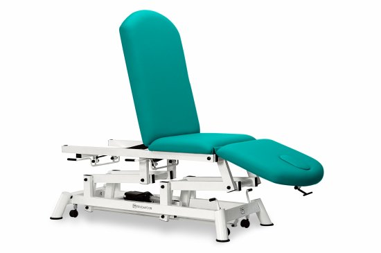 CE-2130-ARPC Electric couch of 3 sections with folding backrest, central fold and wheels.