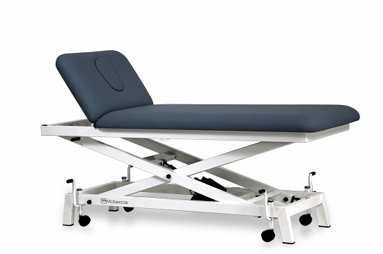 CH-0120-R-PED Table hydraulique pour pédiatrie en 2 plans avec châssis à ciseaux et roulettes.