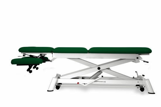 CH-0150-AR Hydraulic couch for osteopathy of 5 sections with folding backrest, vertical elevation and wheels.