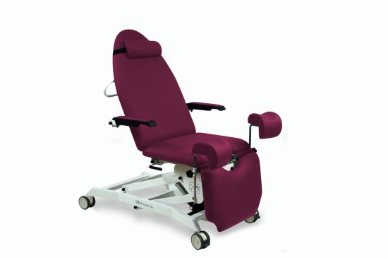 SE-2330-BRG Gynaecological couch with 3 motors and Trendelenburg and reverse Trendelenburg.